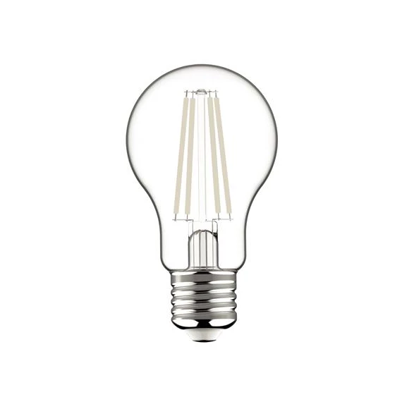 LED izzó, filament, E27, gömb, A60, 8,5W, 1055lm, 2700K, AVIDE
