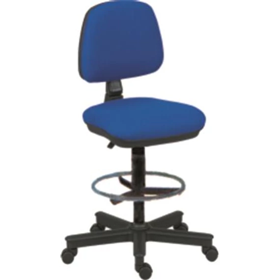 Irodai forgószék, lábtartóval,   "Bora",fekete-szürke Irodai forgószék, lábtartóval,   "Bora",fekete-szürke