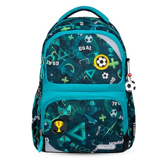 Iskolatáska, cipzáras, BELMIL "Maxi Pack Football Goal", foci Iskolatáska, cipzáras, BELMIL "Maxi Pack Football Goal", foci