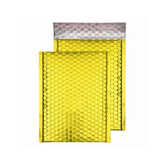 Légpárnás tasak, C5+, 250x180 mm, BLAKE, csillogó arany