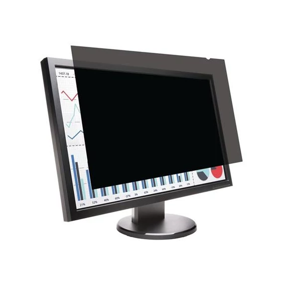 Monitorszűrő, betekintésvédelem, 24" 16:10 monitorhoz, 519x325mm, levehető, KENSINGTON