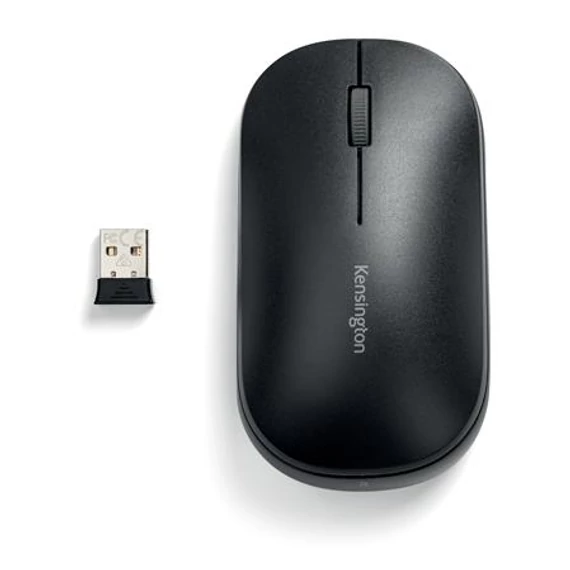 Egér, vezeték nélküli, optikai, KENSINGTON "SureTrack™ Dual", fekete
