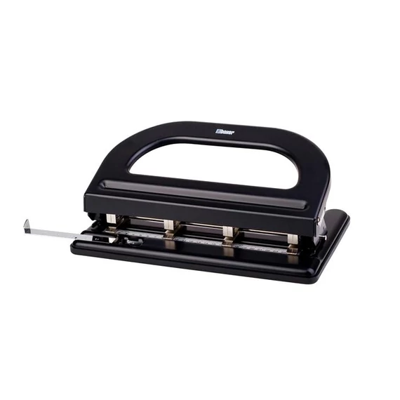 Lyukasztó, nagyteljesítményű, négylyukú, 30 lap, BOXER "988", fekete Lyukasztó, nagyteljesítményű, négylyukú, 30 lap, BOXER "988", fekete