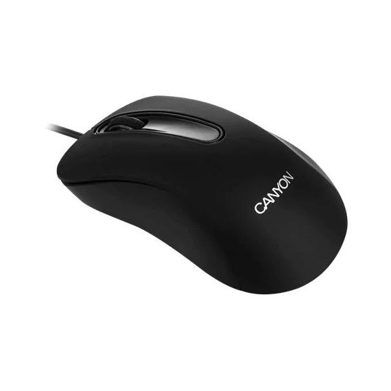 Egér, vezetékes, optikai, USB, CANYON "CM-2", fekete