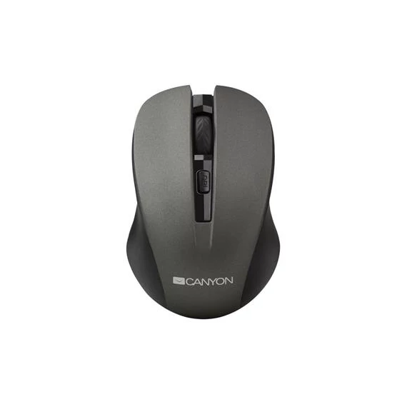 Egér, vezeték nélküli, optikai, USB, CANYON "MW-1", szürke