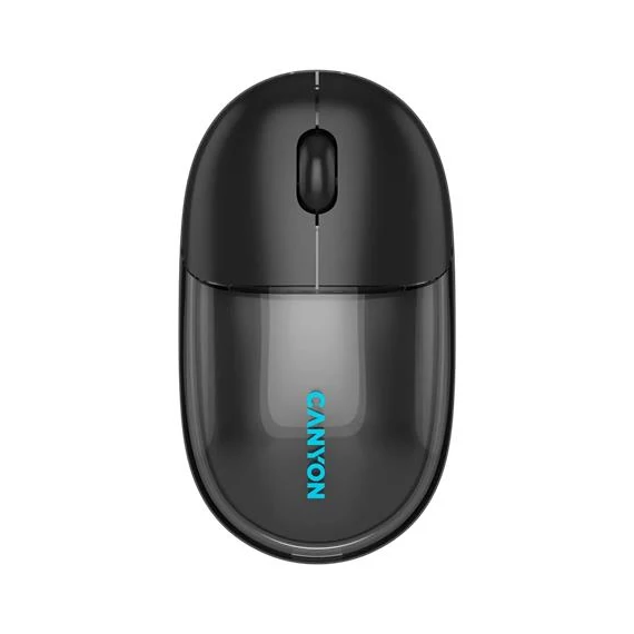 Egér, vezeték nélküli, dual-mode kapcsolat, optikai, CANYON "OnClick 24", fekete