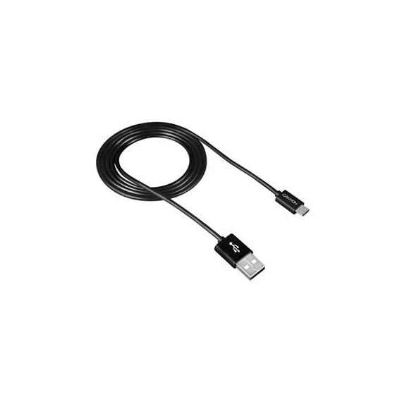 USB kábel, USB 2.0-microUSB, 1 m, CANYON "UM-1", fekete USB kábel, USB 2.0-microUSB, 1 m, CANYON "UM-1", fekete