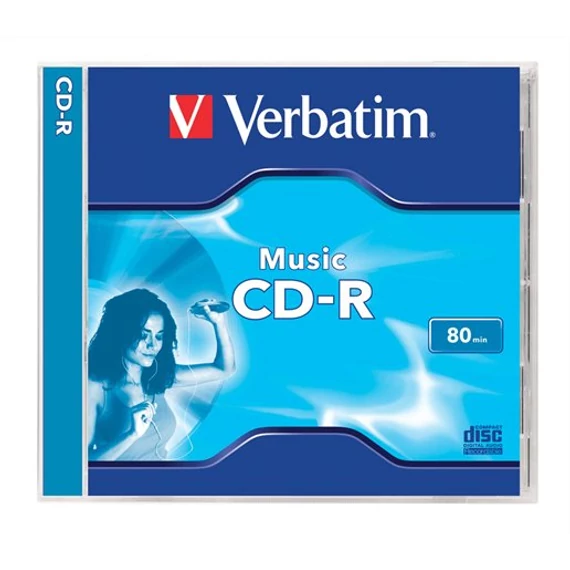 CD-R lemez, 700MB, 80min, 16x, 1 db, normál tok, VERBATIM "Live it!" CD-R lemez, 700MB, 80min, 16x, 1 db, normál tok, VERBATIM "Live it!"