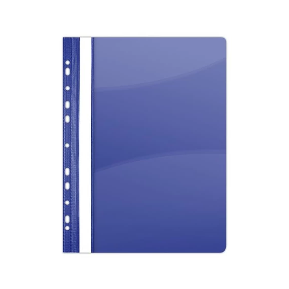 Gyorsfűző, lefűzhető, PVC, A4, DONAU, sötétkék, 10 db/csomag