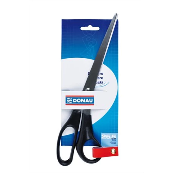 Olló, irodai, 25,5 cm, DONAU, fekete Olló, irodai, 25,5 cm, DONAU, fekete