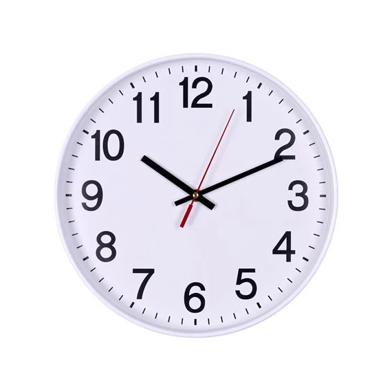 Falióra, 30 cm, OFFICE PRODUCTS, fehér keret