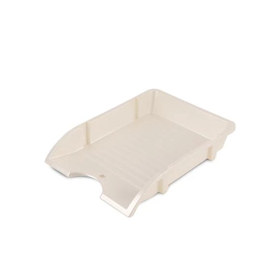 Irattálca, műanyag, törhetetlen, DONAU "Solid", gyöngyház