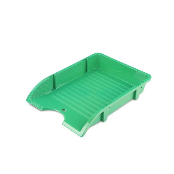 Irattálca, műanyag, törhetetlen, DONAU "Solid", zöld