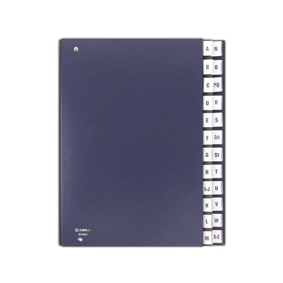 Előrendező, A4, A-Z, karton, DONAU, sötétkék Előrendező, A4, A-Z, karton, DONAU, sötétkék