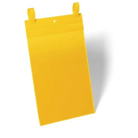 Logisztikai zseb, A4, álló, DURABLE, szalaggal, sárga