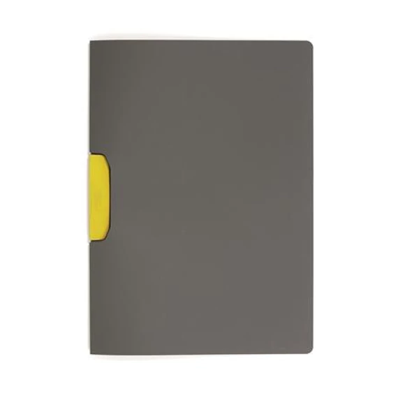 Gyorsfűző, klipes, A4, DURABLE "DURASWING® COLOR 30", sárga