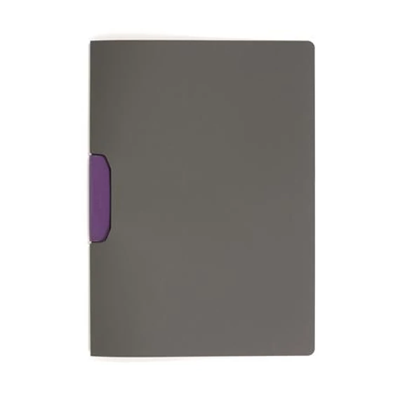 Gyorsfűző, klipes, A4, DURABLE "DURASWING® COLOR 30", lila