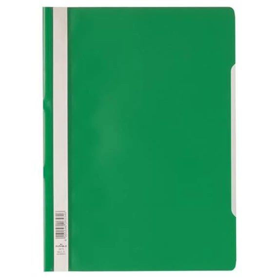 Gyorsfűző, PP, A4, DURABLE "Economy", zöld