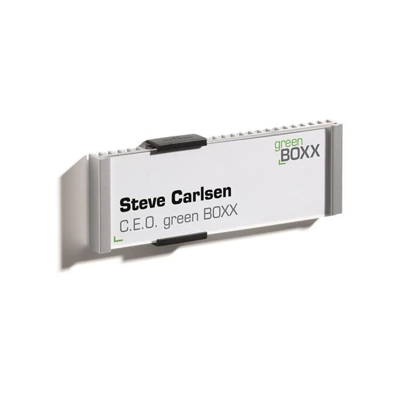 Információs tábla, 149x52,5 mm, DURABLE "INFO SIGN", ezüst