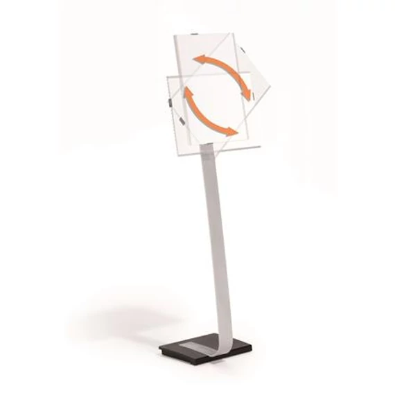Padlóállvány, A3, DURABLE "INFO SIGN", ezüst