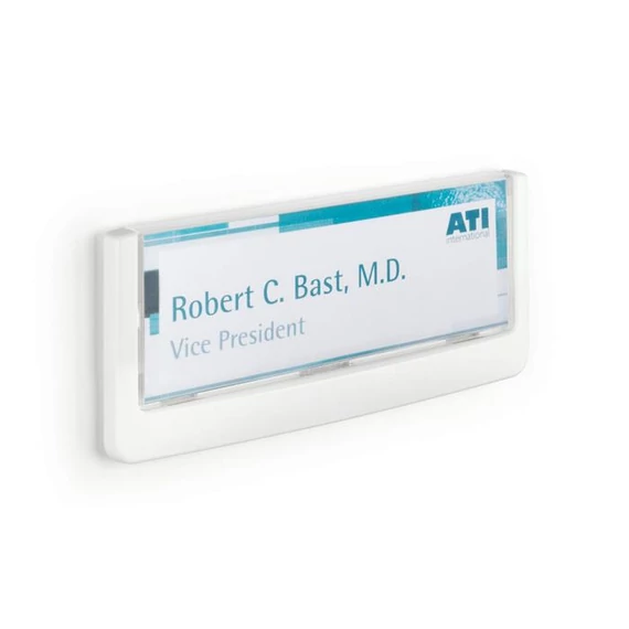 Információs tábla, 149x52,5 mm, DURABLE "CLICK SIGN", fehér Információs tábla, 149x52,5 mm, DURABLE "CLICK SIGN", fehér