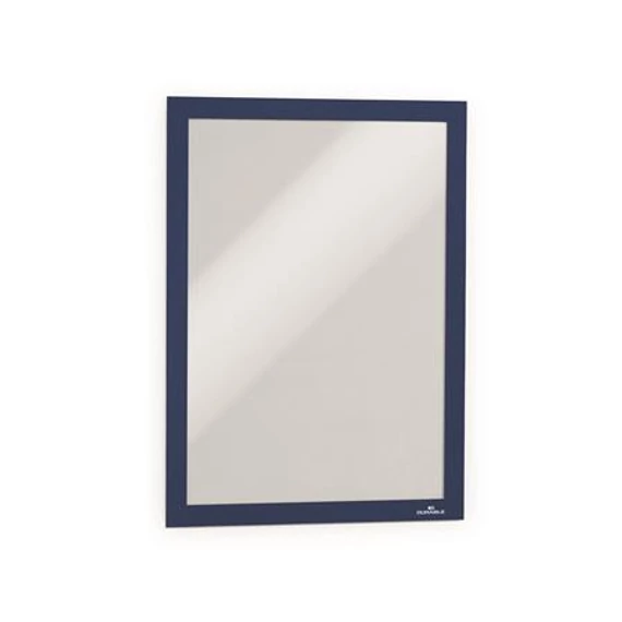 Infokeret, A4, öntapadó háttal, DURABLE "DURAFRAME®", sötétkék, 10 db/csomag