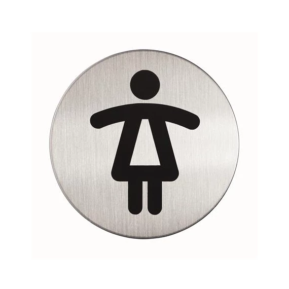 Információs piktogram, öntapadó, DURABLE "Női WC"