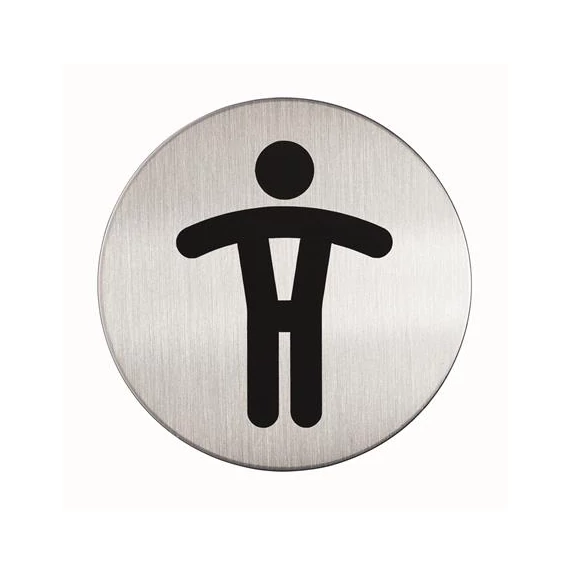 Információs piktogram, öntapadó, DURABLE "Férfi WC"