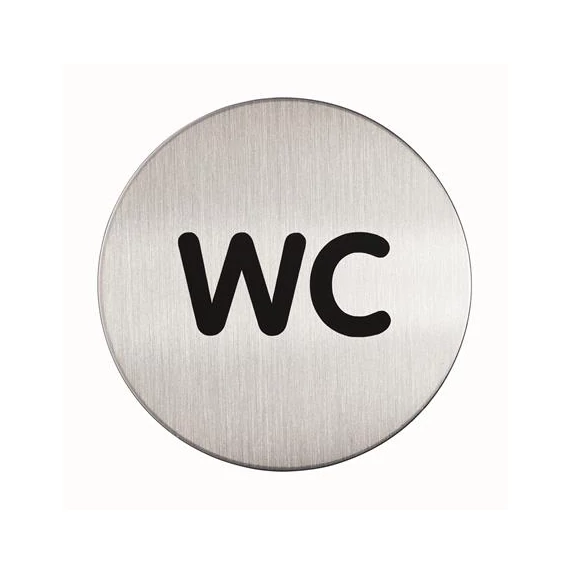 Információs piktogram, öntapadó, DURABLE "WC"
