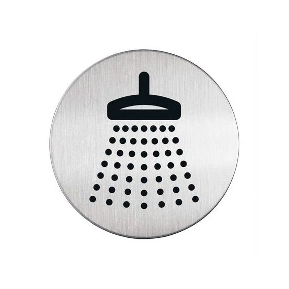 Információs piktogram, öntapadó, DURABLE "Zuhany"