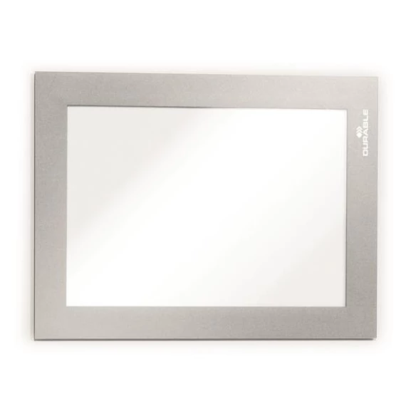 Infokeret, A6, mágneses, DURABLE "DURAFRAME MAGNETIC", ezüst