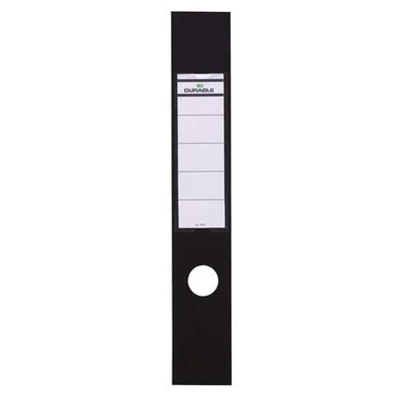 Gerinccímke, iratrendezőhöz, öntapadó, 60x390 mm, DURABLE "ORDOFIX®", fekete