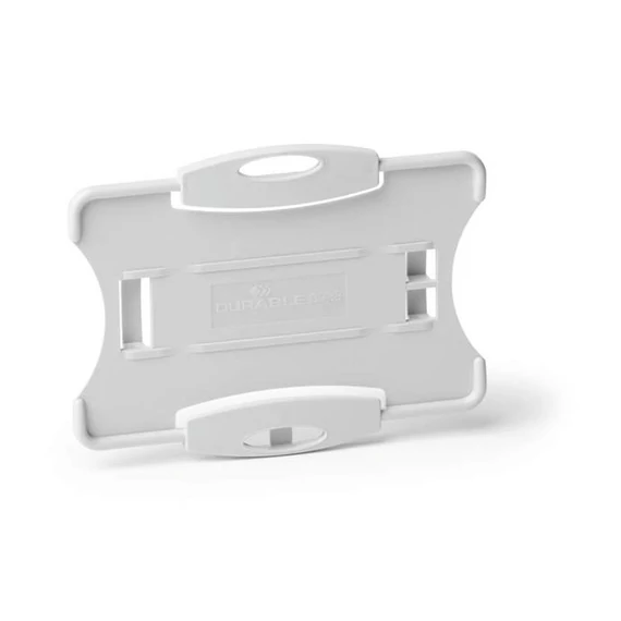 Azonosítókártya-tartó, 1 db-os, DURABLE "ECO", szürke, 10 db/csomag