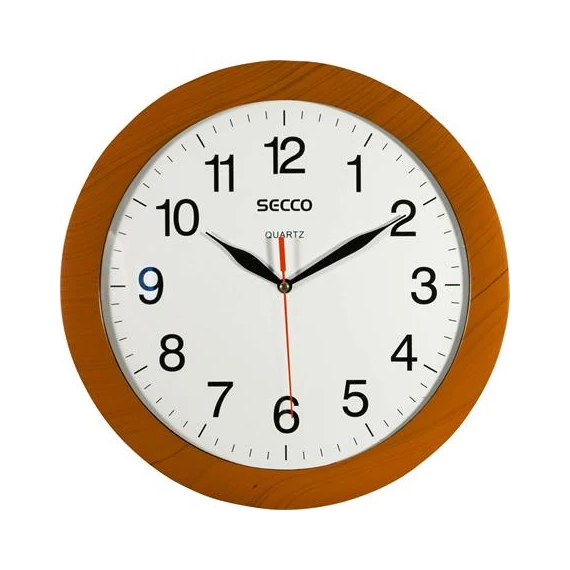 Falióra, 30 cm, SECCO, fahatású keret
