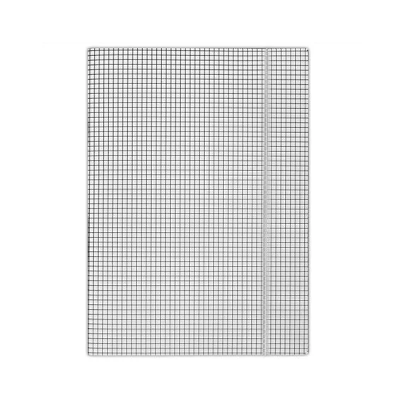 Gumis mappa, karton, A4, kockás, DONAU, fehér