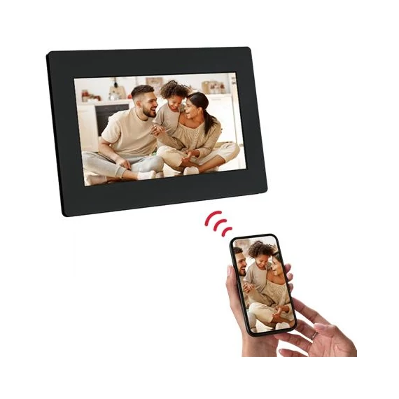 Digitális képkeret, 7", WiFi, 32GB, SD/SDHC/USB, AGFAPHOTO "APF700", fekete