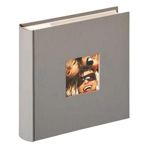 Fotóalbum, 200 fotó, 10x15 cm, "Walther Fun", szürke