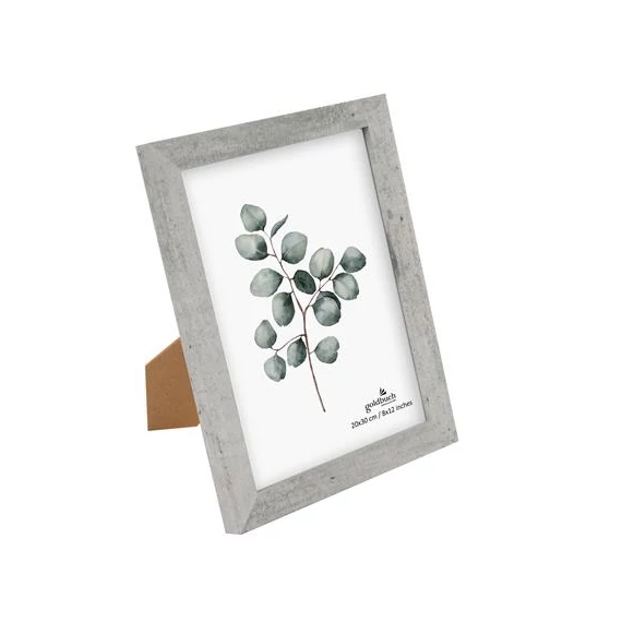Képkeret, fa, 13x18 cm, "Goldbuch Beton", beton
