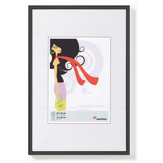 Képkeret, műanyag, 20x30 cm, "New  Lifestyle" fekete Képkeret, műanyag, 20x30 cm, "New  Lifestyle" fekete