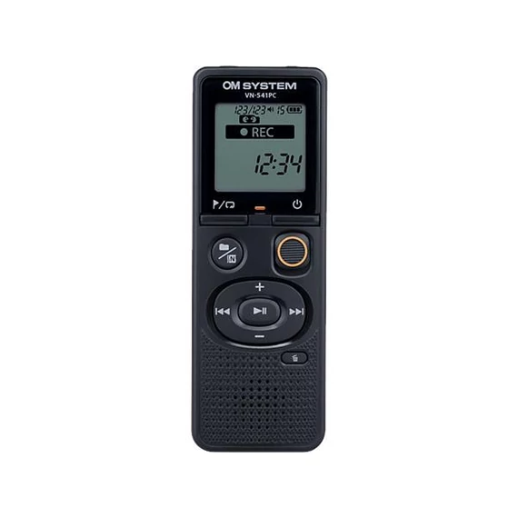 Diktafon, digitális, 4 GB memória, OM SYSTEM "VN-541PC", fekete