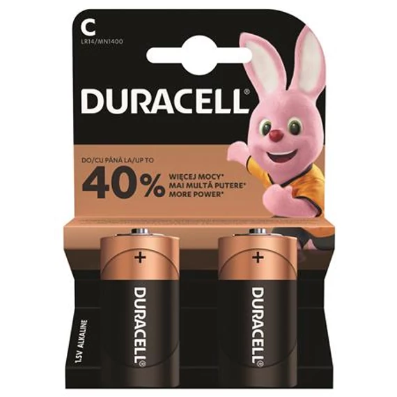 Elem, C baby, 2 db, DURACELL "Basic" Elem, C baby, 2 db, DURACELL "Basic"