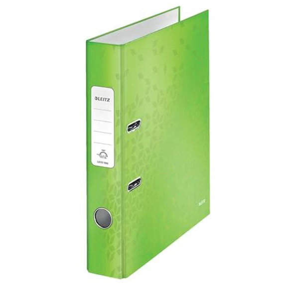 Iratrendező, 52 mm, A4, karton, LEITZ "180 Wow", zöld