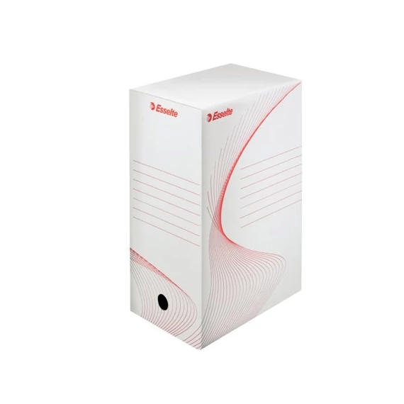 Archiválódoboz, A4, 150 mm, karton, ESSELTE "Boxy", fehér
