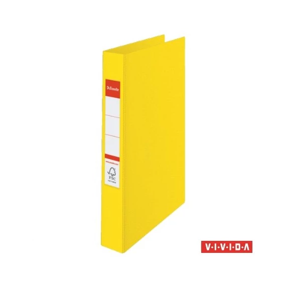 Gyűrűs könyv, 4 gyűrű, 42 mm, A4, PP, ESSELTE "Standard", Vivida sárga Gyűrűs könyv, 4 gyűrű, 42 mm, A4, PP, ESSELTE "Standard", Vivida sárga