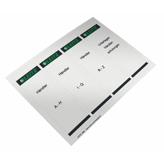 Cserecímke, iratrendezőhöz, öntapadó, 61x192 mm, LEITZ, szürke Cserecímke, iratrendezőhöz, öntapadó, 61x192 mm, LEITZ, szürke