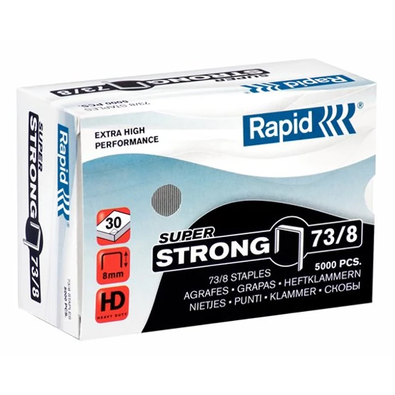 Tűzőkapocs, 73/8, horganyzott, RAPID "Superstrong"