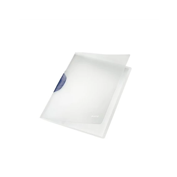 Gyorsfűző, klipes, PP, A4, LEITZ "ColorClip Magic", szürke