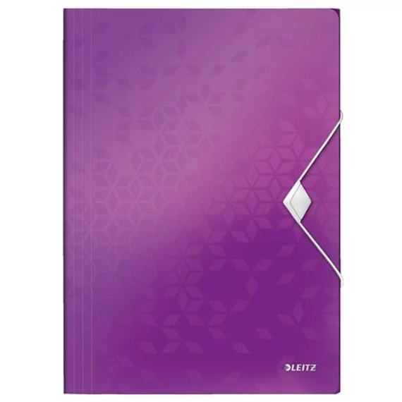 Gumis mappa, PP, A4, LEITZ "Wow", lila