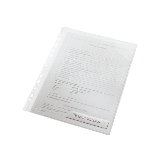 Genotherm, "L", lefűzhető, A4, 200 mikron, LEITZ "CombiFile", áttetsző