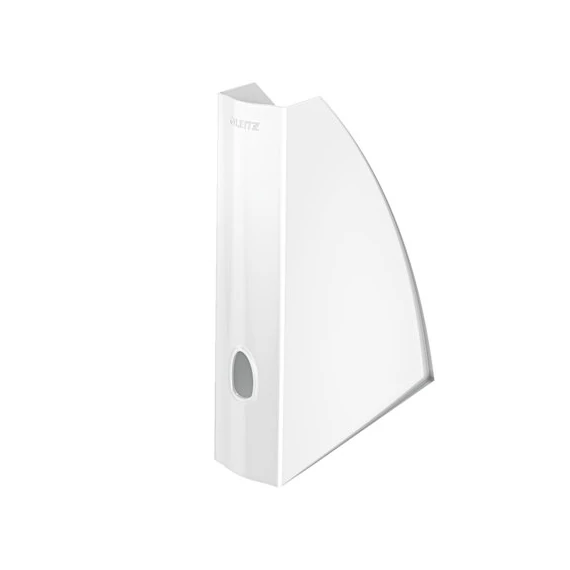 Iratpapucs, műanyag, 60 mm, elöl nyitott, LEITZ "Wow" fehér Iratpapucs, műanyag, 60 mm, elöl nyitott, LEITZ "Wow" fehér